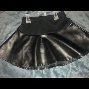 RL Faux leather skater skirt